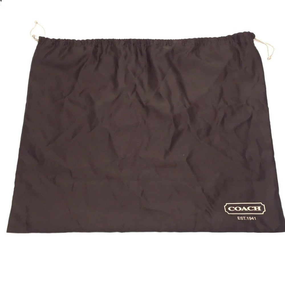 COACH (コーチ) トートバッグ COACH オールレザー トートバッグ バイカラー ホワイト×ブラウン 10536 美品