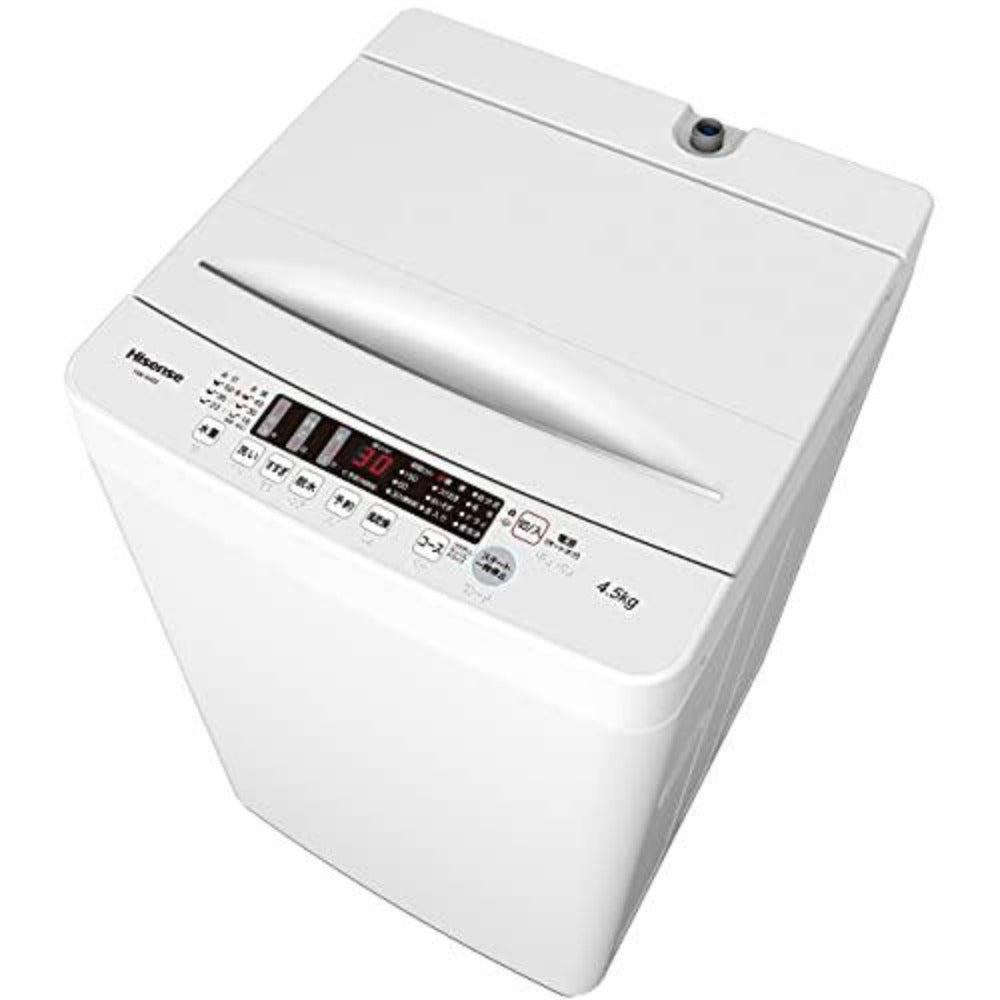 ハイセンス Hisence 全自動洗濯機 4.5kg 2022年製 ホワイト-