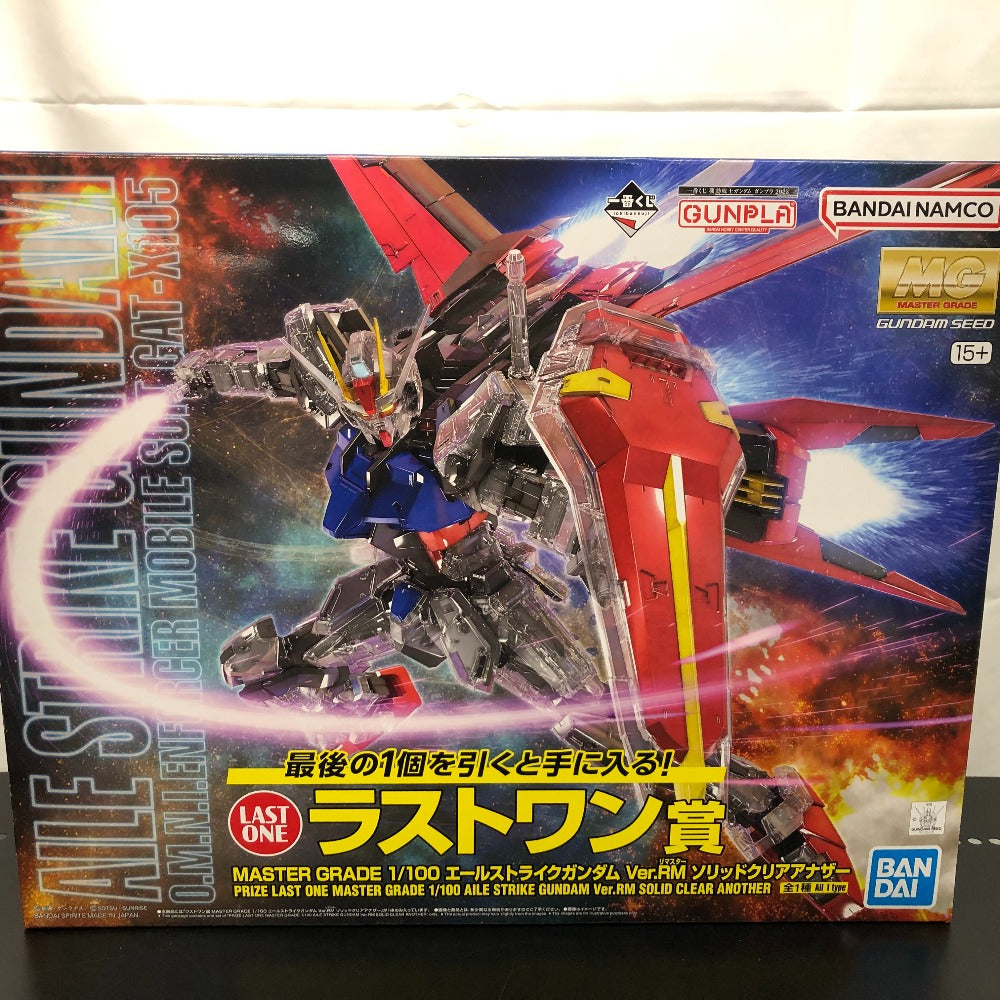 BANDAI (バンダイ 一番くじ) プラモデル 1/100 MG エールストライクガンダム Ver.RM ソリッドクリアアナザー 「一番くじ 機動戦士ガンダム ガンプラ 2023」 ラストワン賞 未使用品