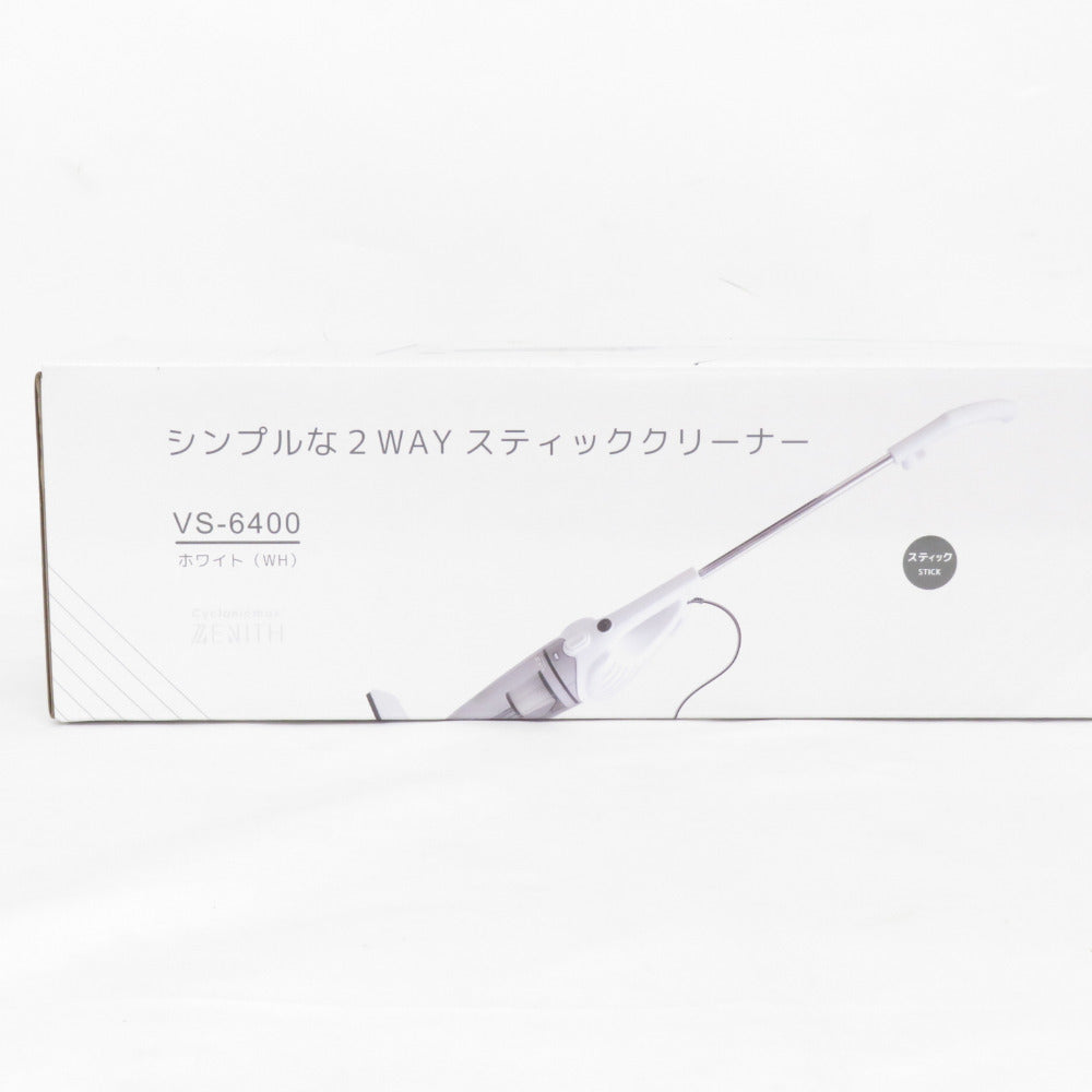 VERSOS ベルソス 掃除機 2way スティッククリーナー サイクロン式 サイクロニックマックス ゼニス ホワイト VS-6400 新品