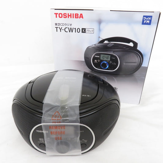 TOSHIBA (東芝) CDラジオ Bluetooth機能搭載 ブラック TY-CW10-K 新品