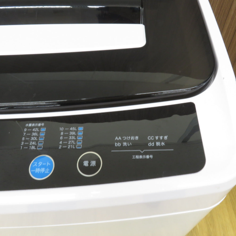 A-Stage エーステージ（家電） 洗濯機 全自動電気洗濯機 AS-WM50WT-100 5.0kg 2021年製 ホワイト簡易乾燥機能付 一人暮らし 洗浄・除菌済み AS-WM50WT-100