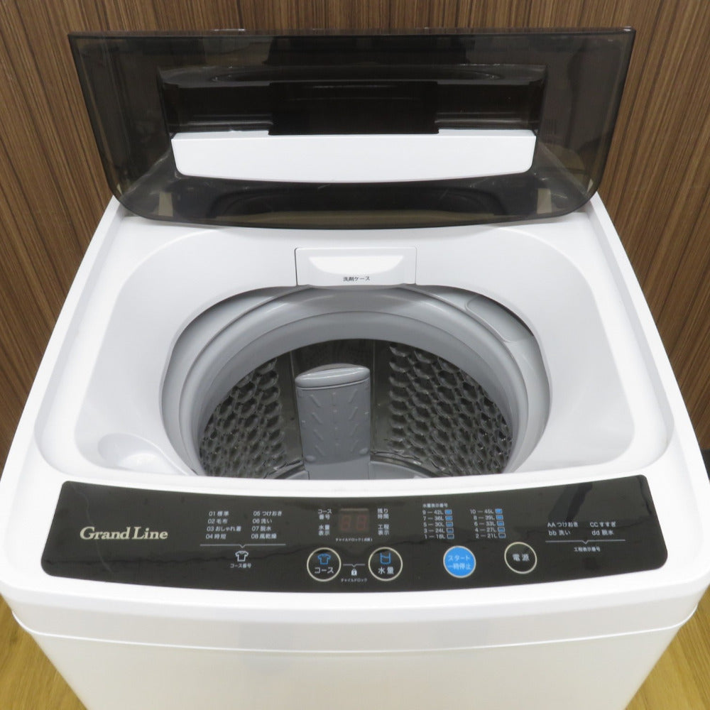 A-Stage 全自動電気洗濯機 AS-WM50WT-100 5.0g 2022年製 ホワイト簡易乾燥機能付 一人暮らし 洗浄・除菌済み