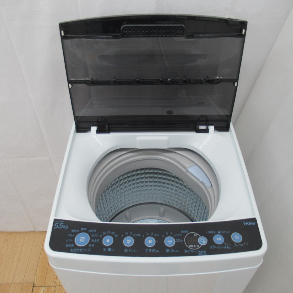Haier ハイアール 全自動電気洗濯機 JW-C55FK 5.5kg 2020年製 簡易乾燥 