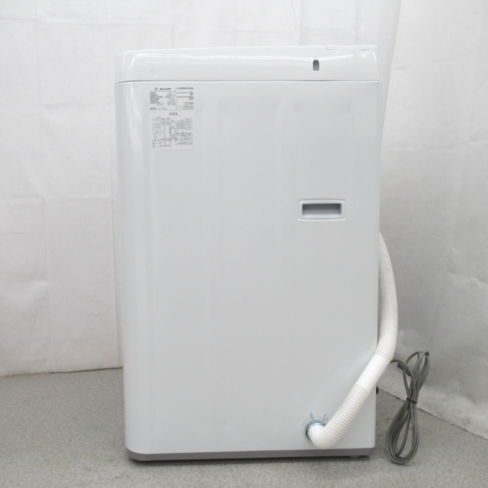 SHARP シャープ 全自動洗濯機 5.5kg ES-GE5F ホワイト 2022年製 送風 乾燥機能付き 一人暮らし 洗浄・除菌済み