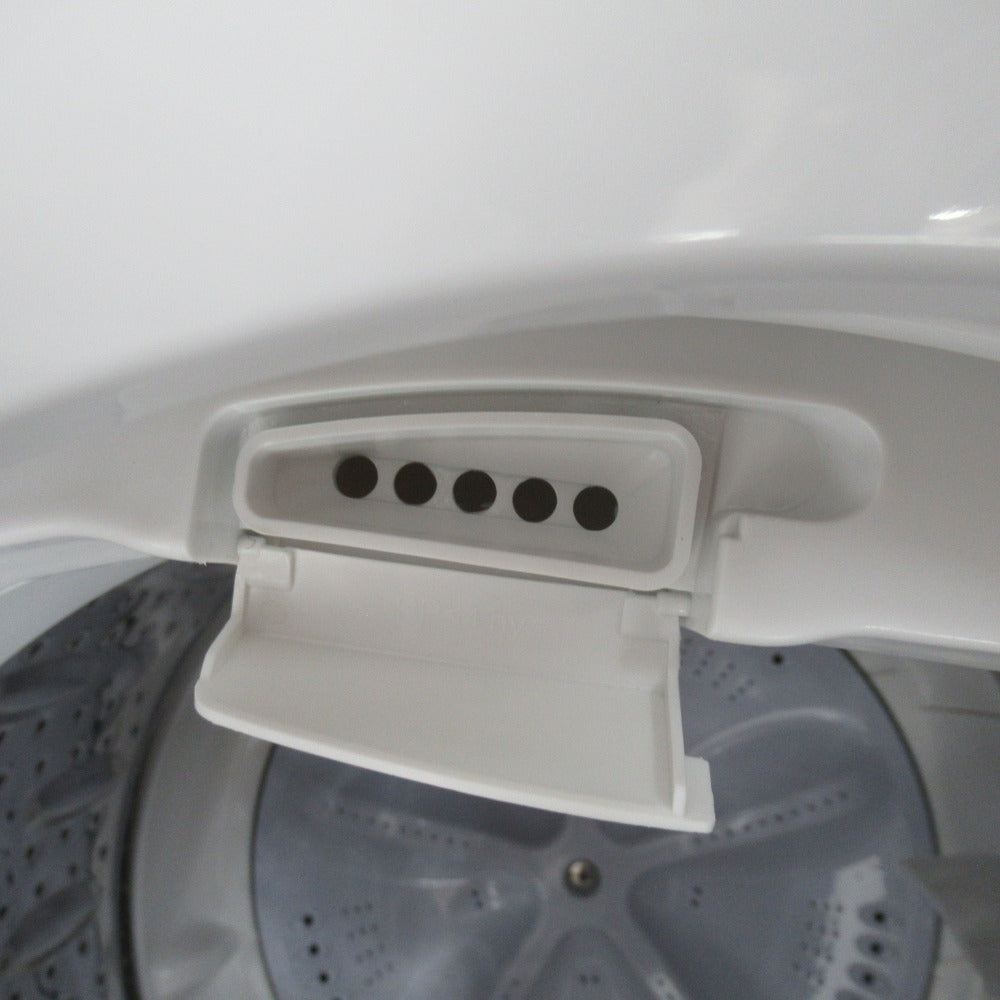 SHARP シャープ 全自動洗濯機 5.5kg ES-GE5F ホワイト 2022年製 送風 乾燥機能付き 一人暮らし 洗浄・除菌済み
