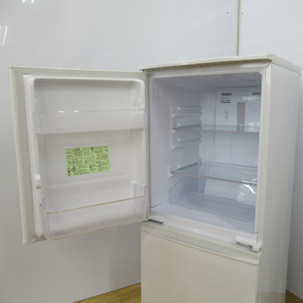 SHARP シャープ 冷蔵庫 137L つけかえどっちもドア 2ドア SJ-D14D-W ホワイト 2018年製 一人暮らし 洗浄・除菌済み
