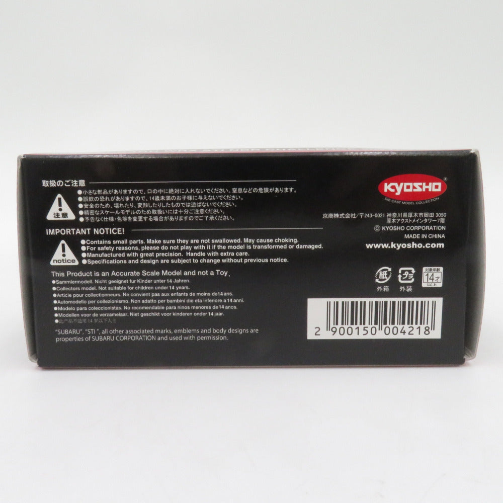 1/64 SUBARU WRX STI NBR CHALLENGE 2022 No.17 外箱・冊子付 京商 キョウショウ 模型 美品