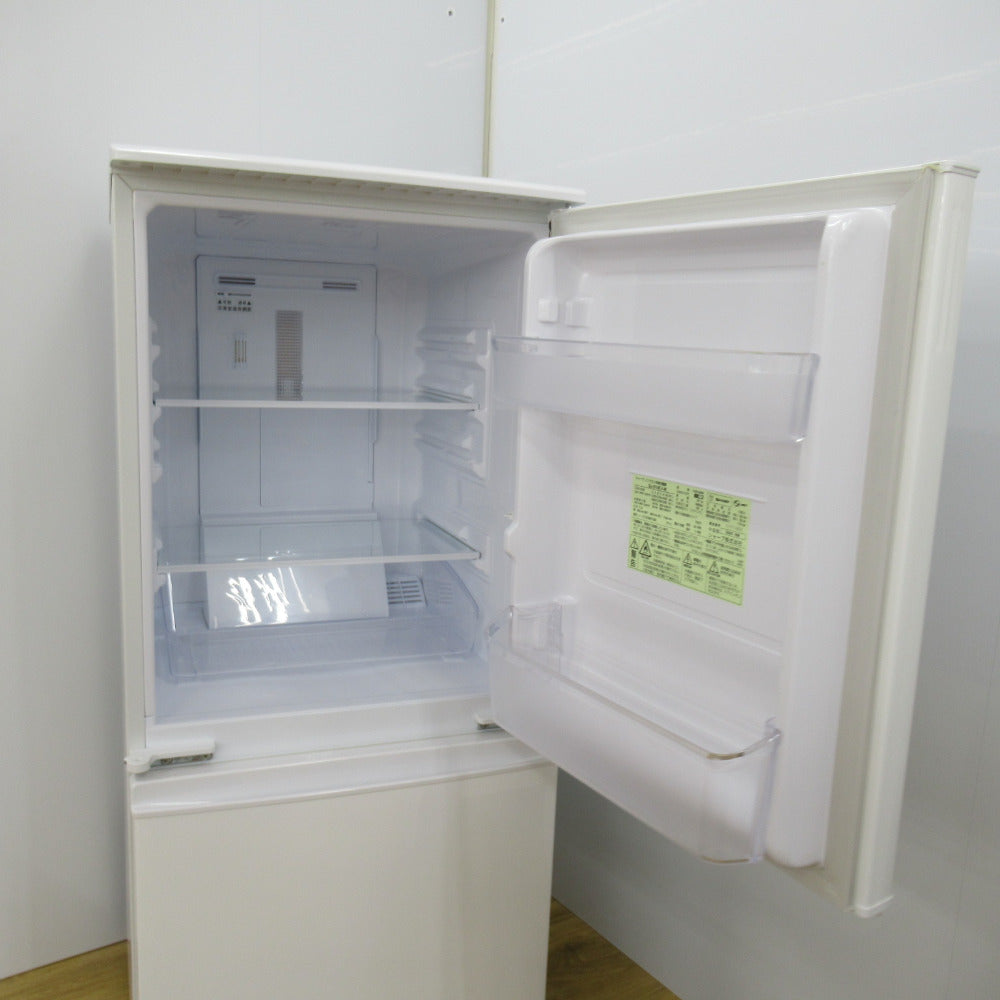 SHARP シャープ 冷蔵庫 137L つけかえどっちもドア 2ドア SJ-D14F-W 2020年製 一人暮らし 洗浄・除菌済み