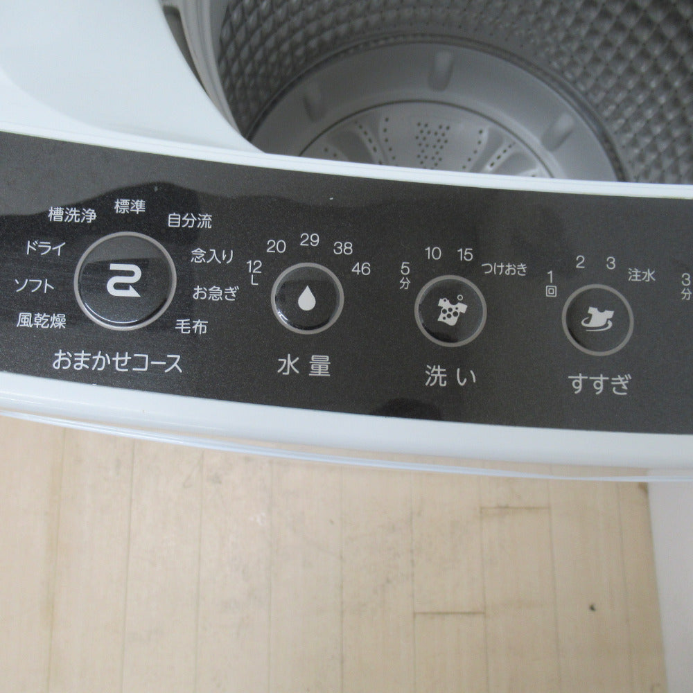 Haier ハイアール 全自動洗濯機 5.5kg JW-C55D-K 2020年製 ブラック 簡易乾燥機能付 一人暮らし 洗浄・除菌済み