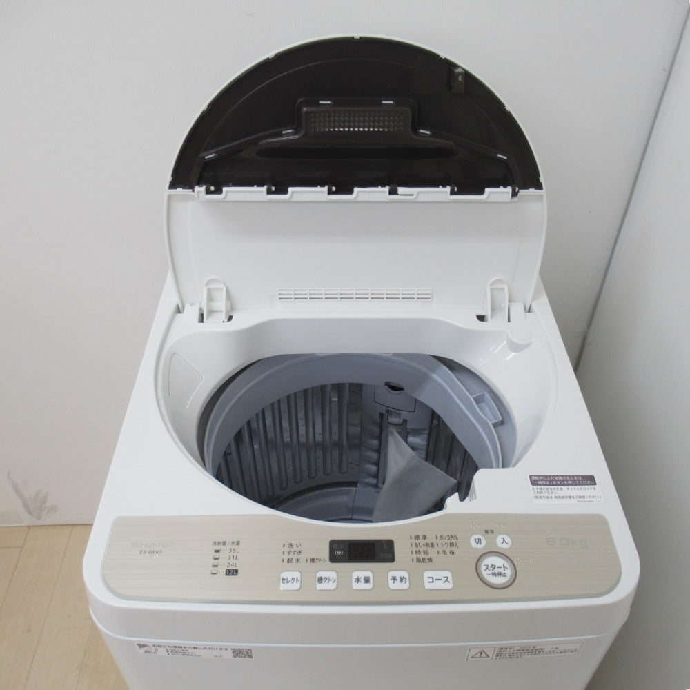 コピーSHARP シャープ ES-GE6D 2020年製 全自動洗濯機6.0kg 洗濯機