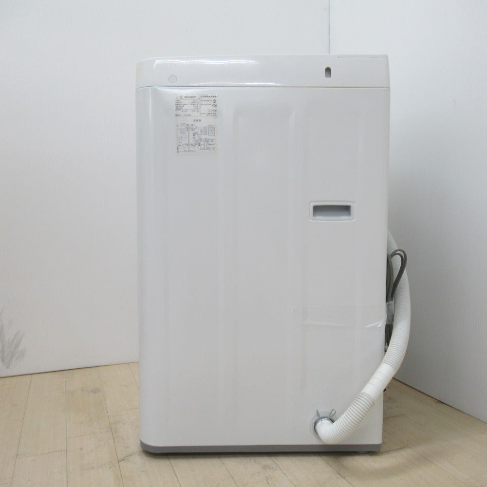 SHARP シャープ 全自動洗濯機 5.5kg ES-GA5B 送風・簡易乾燥 2018年製 ホワイト 洗浄・除菌済