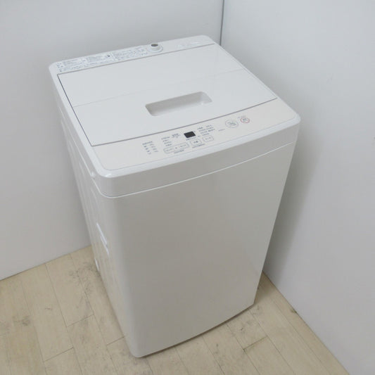 無印良品 ムジルシリョウヒン 全自動電気洗濯機 MJ-W50A 5.0g 2020k年製 ホワイト 簡易乾燥機能付 一人暮らし 洗浄・除菌済み