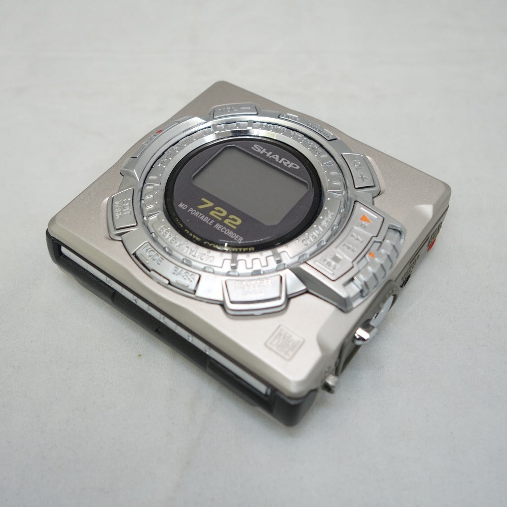 ジャンク品 SHARP (シャープ) オーディオ機器 MDポータブルレコーダー MD-MS722 ジャンク