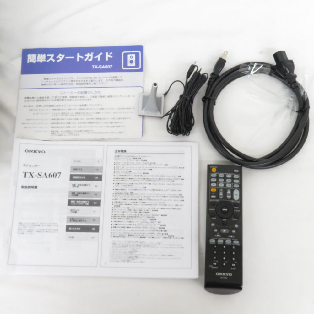 ONKYO (オンキョー) オーディオ機器 AVアンプ 7.1chサラウンド HDMI ver.1.3a対応 ブラック 2009年製 TX-SA607