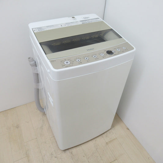 Haier ハイアール 全自動洗濯機 5.5kg JW-C55D-N  2019年製 シャンパンゴールド 一人暮らし 洗浄・除菌済み