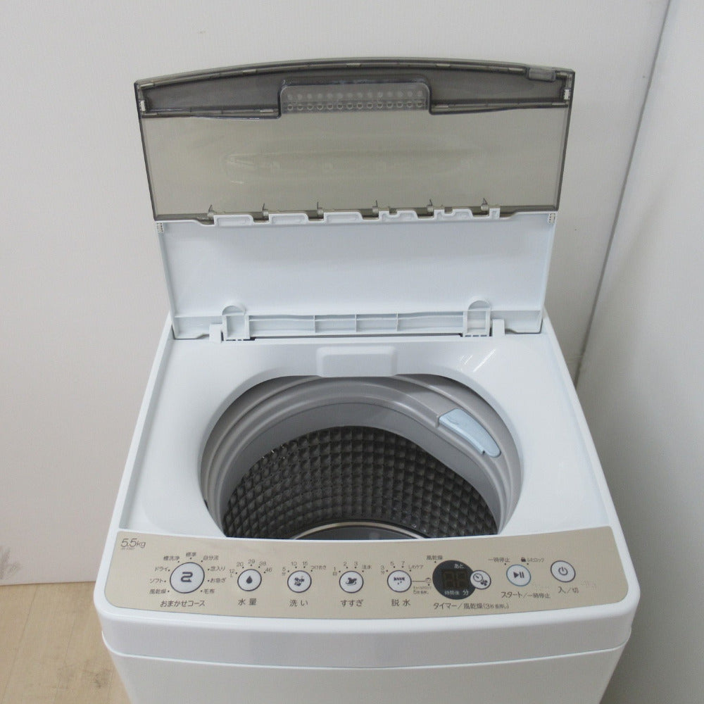 Haier ハイアール 全自動洗濯機 5.5kg JW-C55D-N 2019年製 シャンパン 
