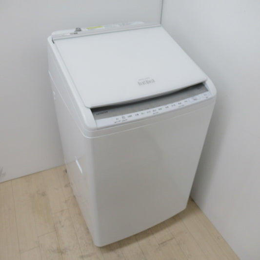 HITACHI 日立 全自動洗濯乾燥機 8.0kg ビートウォッシュ BW-DV80F 2020年製 一人暮らし 洗浄・除菌済み