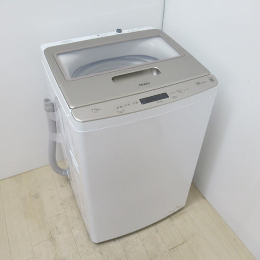 Haier ハイアール 全自動洗濯機 7.5kg JW-LD72C 送風・簡易乾燥 2023年製 洗浄・除菌済