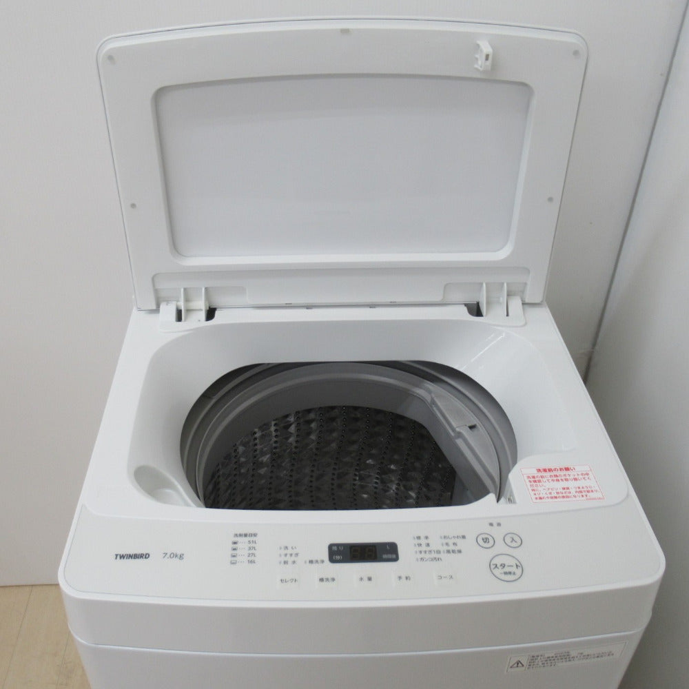 TWINBIRD ツインバード 全自動電気洗濯機 WM-EC70 7.0kg 2023年製 ...