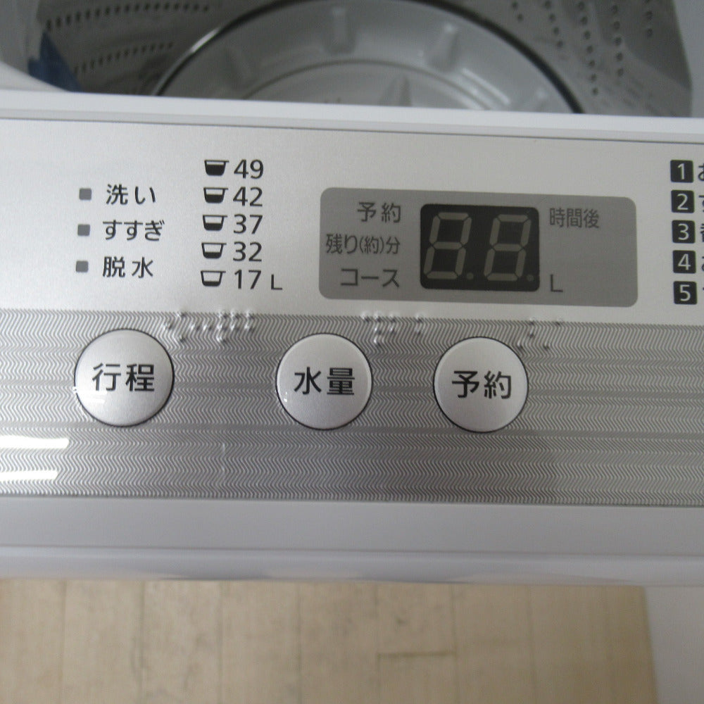 Panasonic パナソニック 全自動電気洗濯機 NA-F60B12 6.0kg 2019年製 簡易乾燥機能付 シルバー 一人暮らし 洗浄・除菌済み