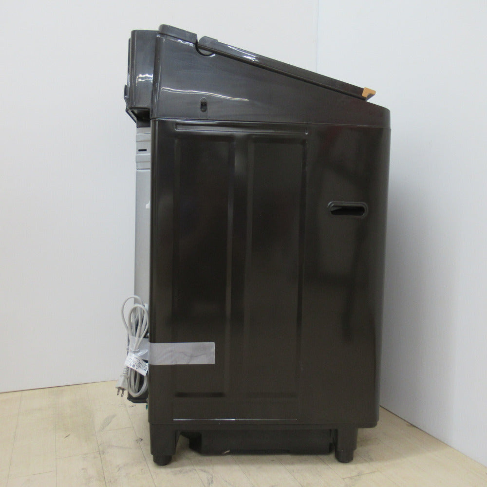 TOSHIBA 東芝 全自動電気洗濯乾燥機 ZABOON AW-10VH1 10.0kg 2021年製 グレインブラウン 簡易乾燥機能付 洗浄・除菌済み