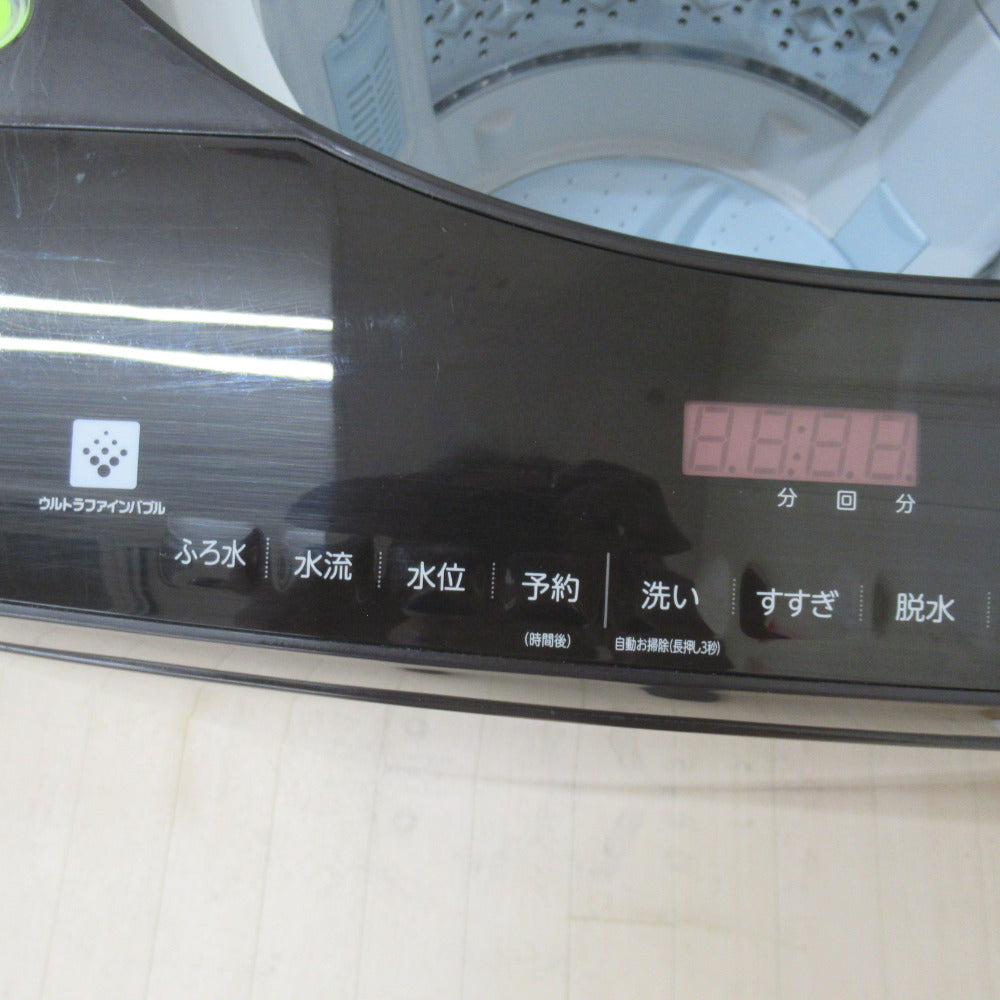 TOSHIBA 東芝 全自動電気洗濯乾燥機 ZABOON AW-10VH1 10.0kg 2021年製 グレインブラウン 簡易乾燥機能付 洗浄・除菌済み