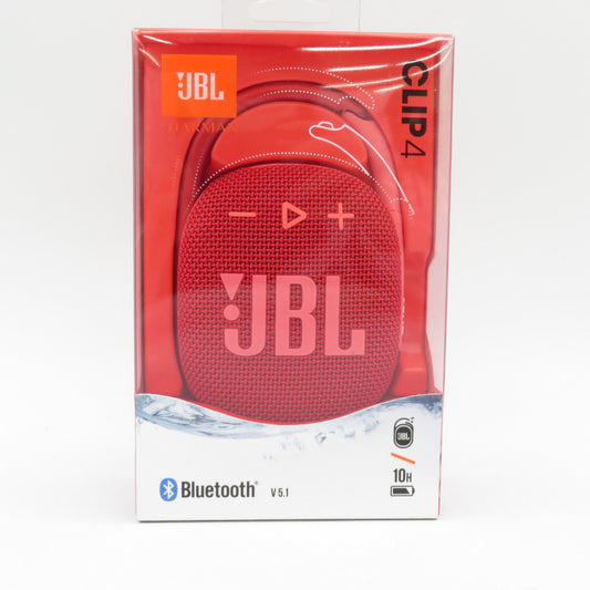 JBL ジェイビーエル オーディオ機器 CLIP4 防水ポータブルスピーカー Bluetooth レッド 未使用品