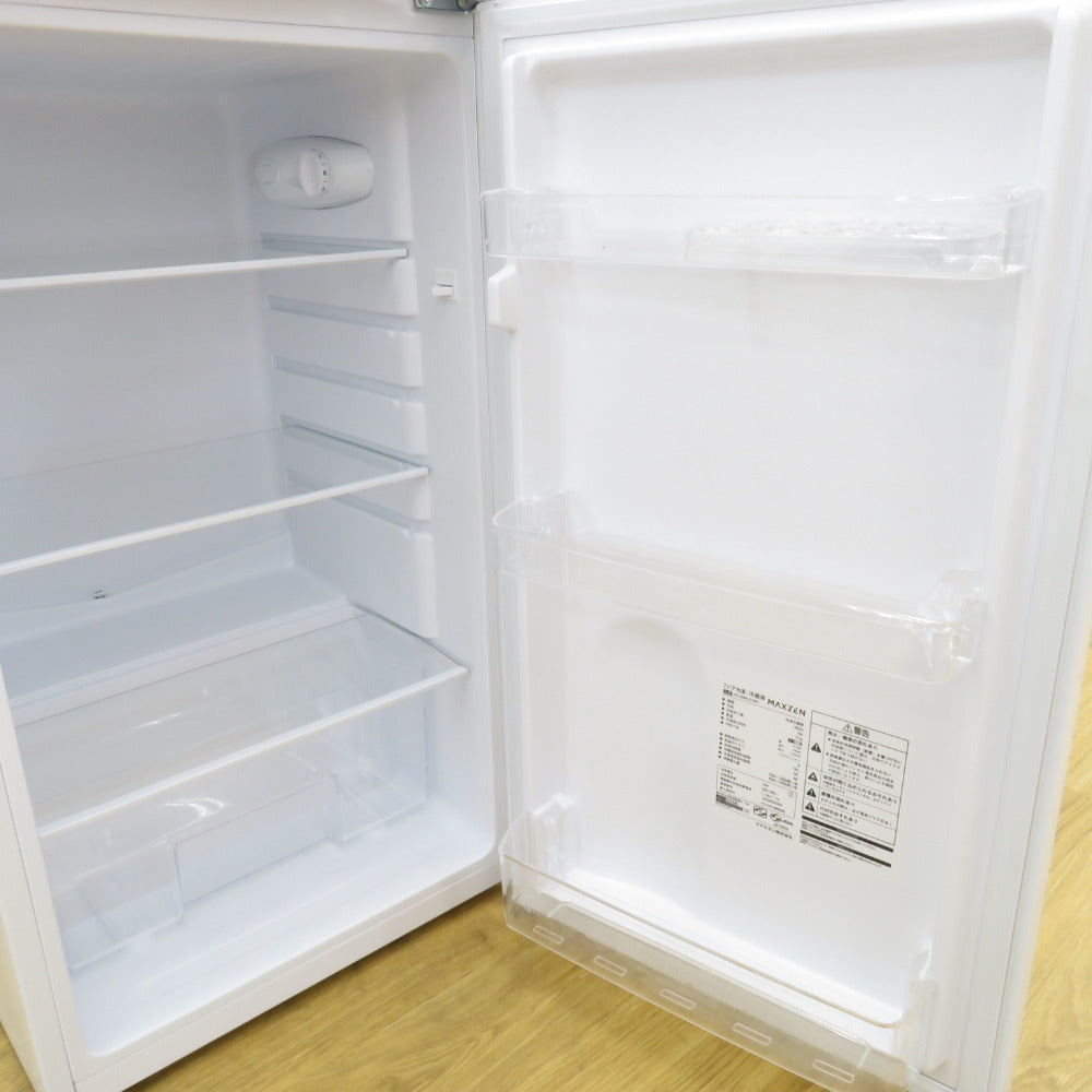 maxzen マクスゼン 冷蔵庫 直冷式 138L 2ドア JR138ML01WH ホワイト 2023年製 一人暮らし 洗浄・除菌済み