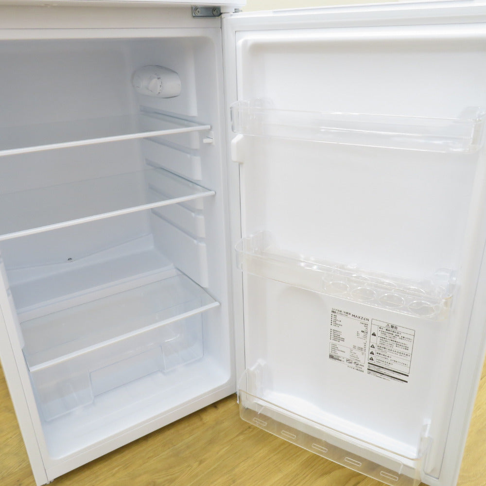 maxzen マクスゼン 冷蔵庫 直冷式 138L 2ドア JR138ML01WH 2023年製 ホワイト 一人暮らし 洗浄・除菌済み