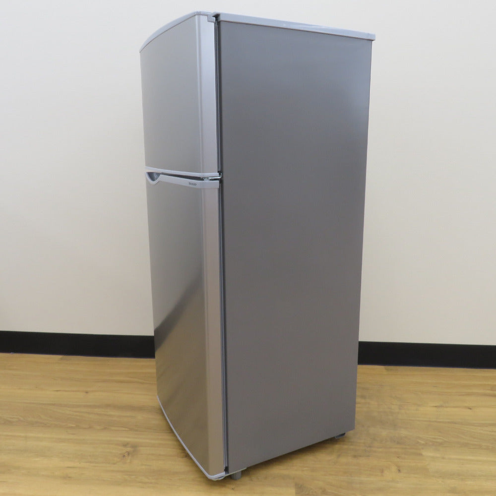 SHARP シャープ 冷蔵庫 128L 2ドア SJ-H13E-S キーワードシルバー 2021年製 一人暮らし 洗浄・除菌済み
