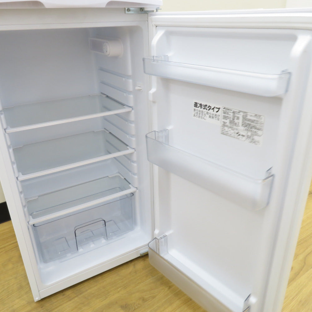 Abitelax アビテラックス 冷蔵庫 136L 2ドア AR-137 ホワイトストライプ 2021年製 一人暮らし 洗浄・除菌済み
