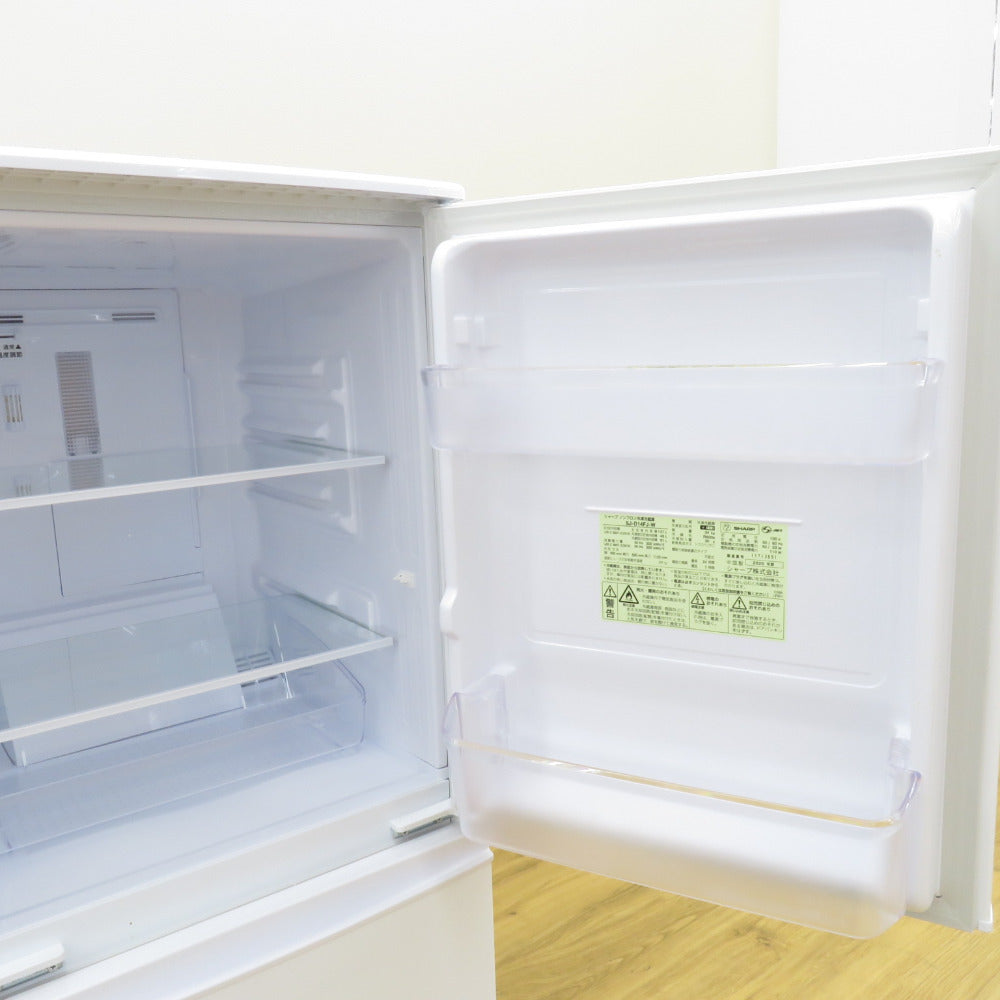 SHARP シャープ 冷蔵庫 137L 2ドア つけかえどっちもドア SJ-D14FJ ホワイト 2020年製 一人暮らし 洗浄・除菌済み