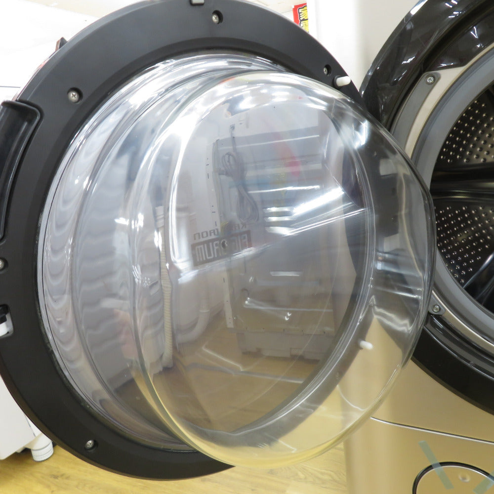 HITACHI 日立 ビッグドラム ドラム式洗濯乾燥機 12kg 左開き BD-NX120EL 2020年式 ヒートリサイクル 風アイロン ステンレスシャンパン