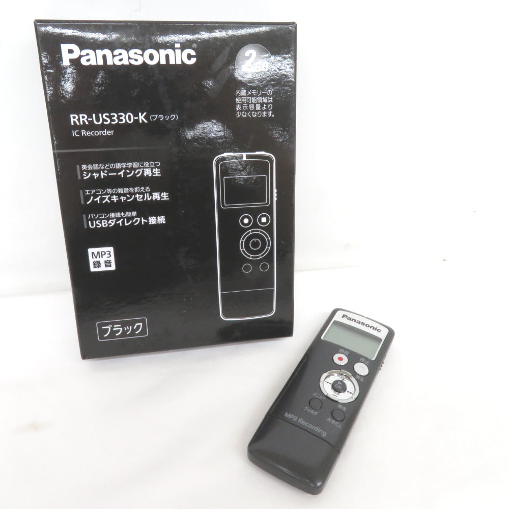 Panasonic パナソニック ICレコーダー 2GB ブラック RR-US330-K