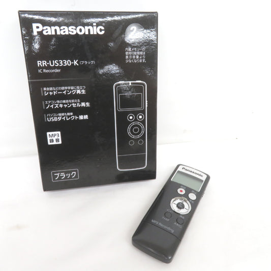 Panasonic パナソニック ICレコーダー 2GB ブラック RR-US330-K