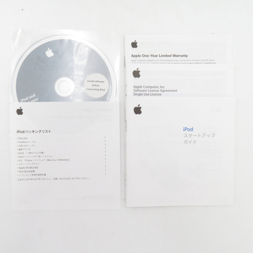 ジャンク品 Apple iPod (アイポッド) オーディオ機器 iPod 第4世代