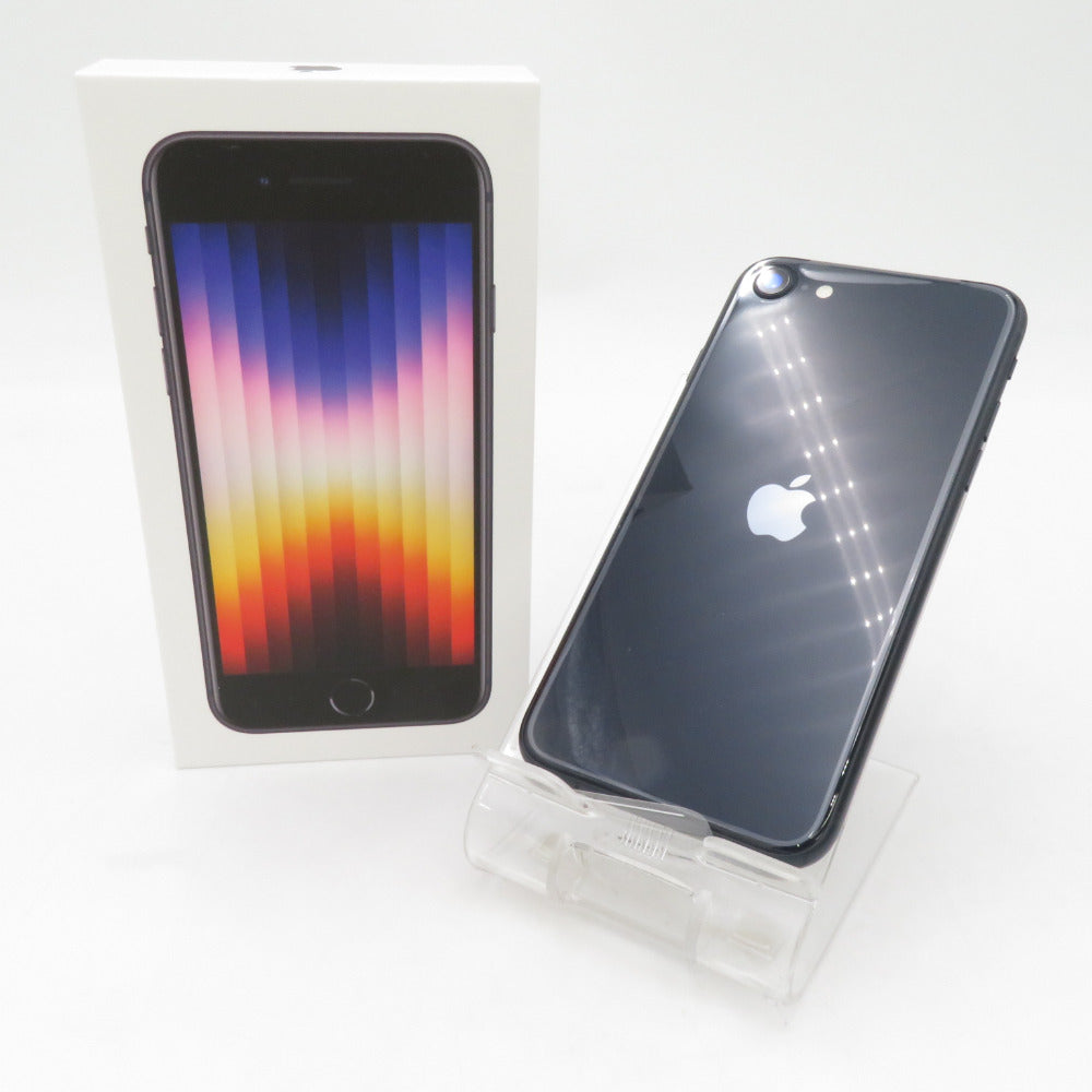 Apple iPhone SE(第3世代) 楽天モバイル版 64GB MMYC3J/A ミッドナイト ネットワーク利用制限〇 2022年 開封済み未使用品 SIMロックなし