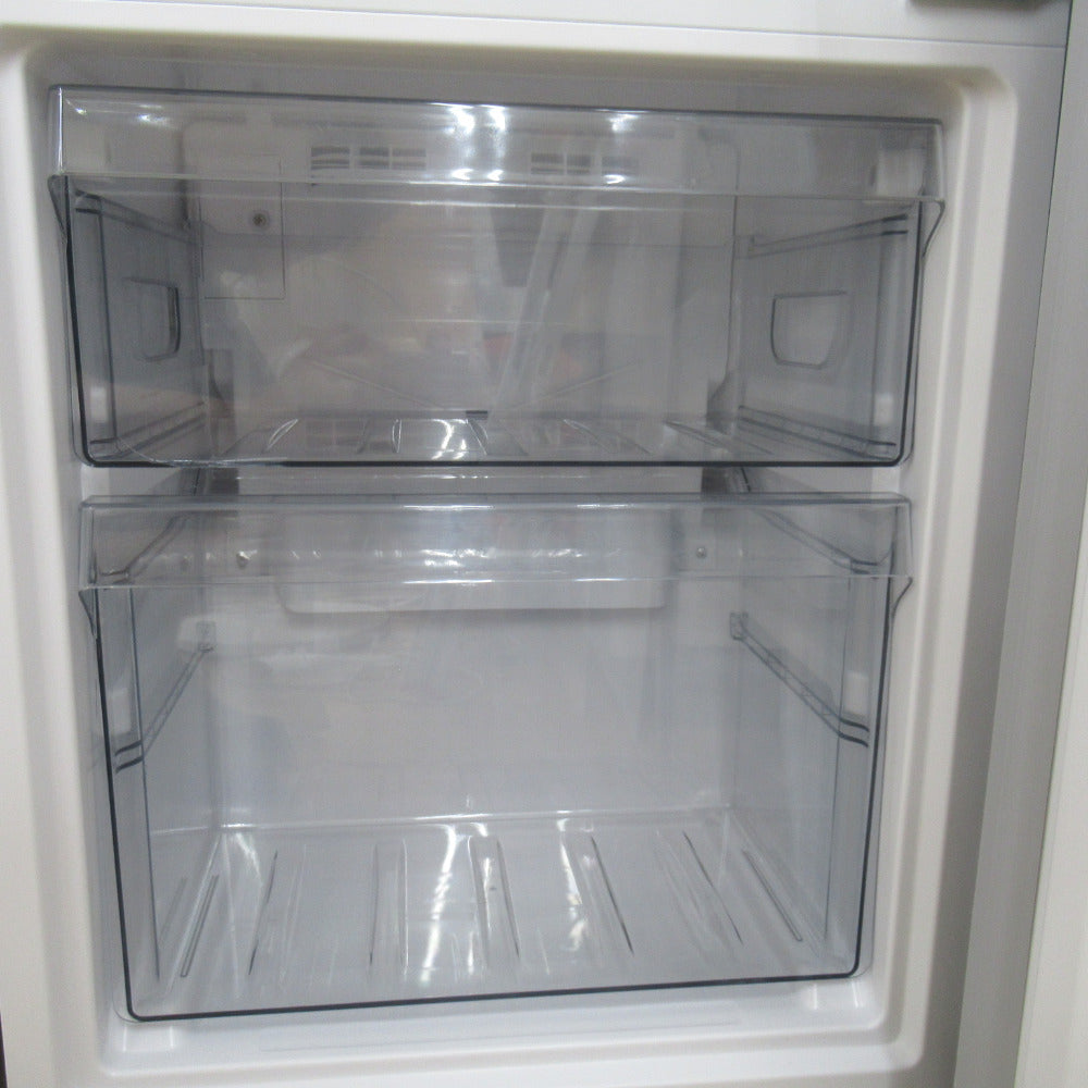 TWINBIRD ツインバード 冷蔵庫 間冷式(ファン式) 121L 2ドア HR-GJ12B ガラスドア ブラック 2023年製 一人暮らし 洗浄・除菌済み