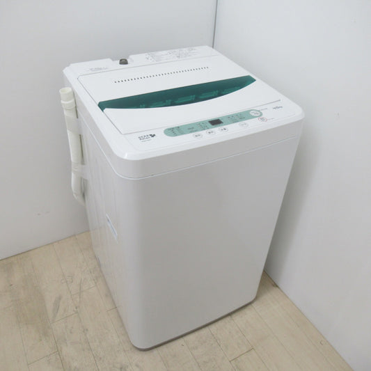 ヤマダ電機 ハーブリラックス 全自動洗濯機 4.5kg YWM-T45A1 2017年製 ライムグリーン ホワイト 送風 乾燥機能付き 洗浄・除菌済み