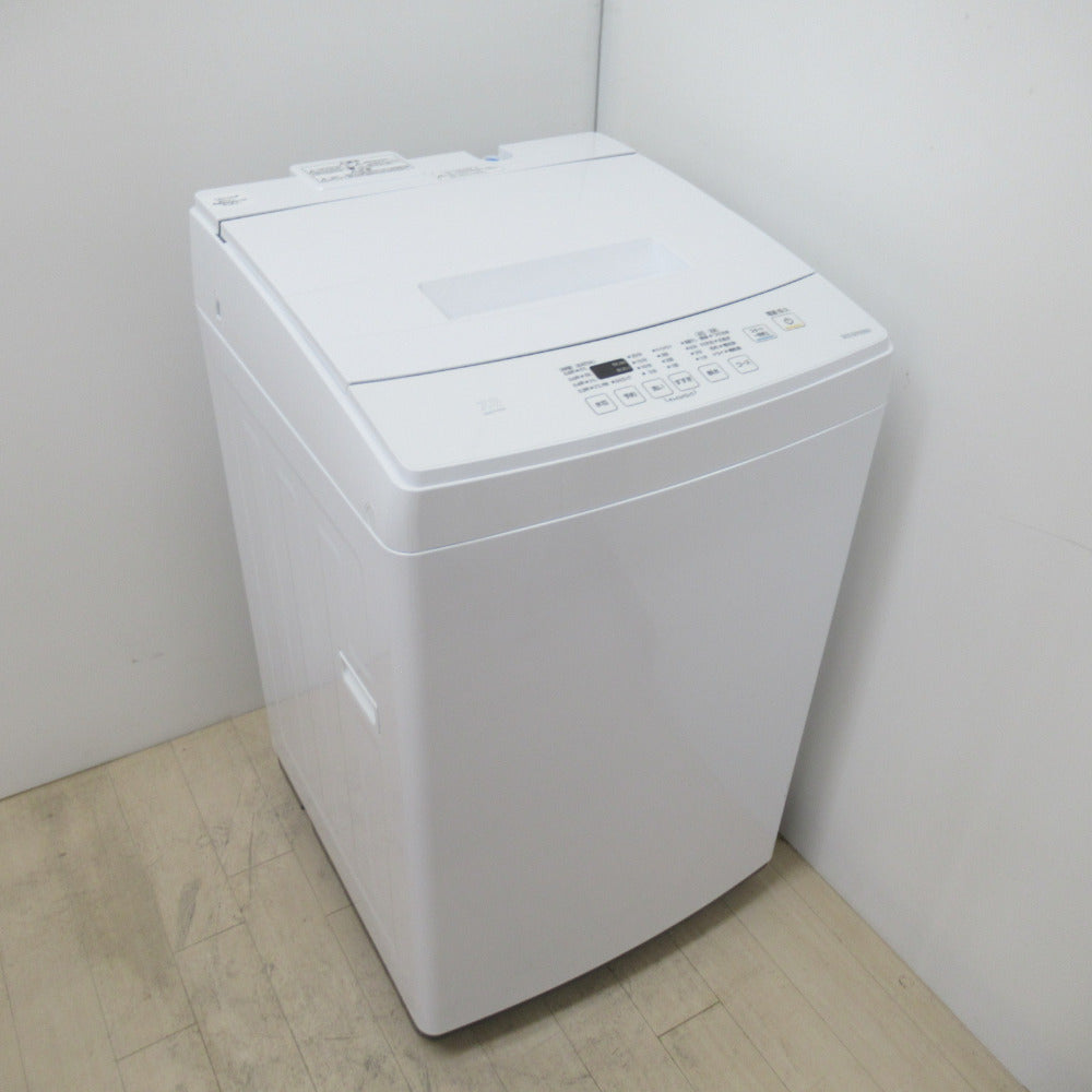 IRIS OHYAMA アイリスオーヤマ 全自動電気洗濯機 IAW-T703E 7.0kg 2021年製 ホワイト  洗浄・除菌済み
