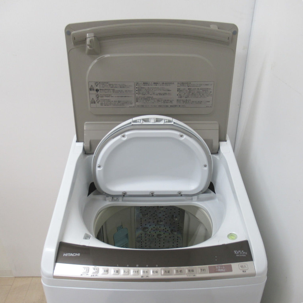 HITACHI 日立 縦型洗濯乾燥機 ビートウォッシュ BW-DV100E 10.0kg 2019年製 シャンパン 洗浄・除菌済み