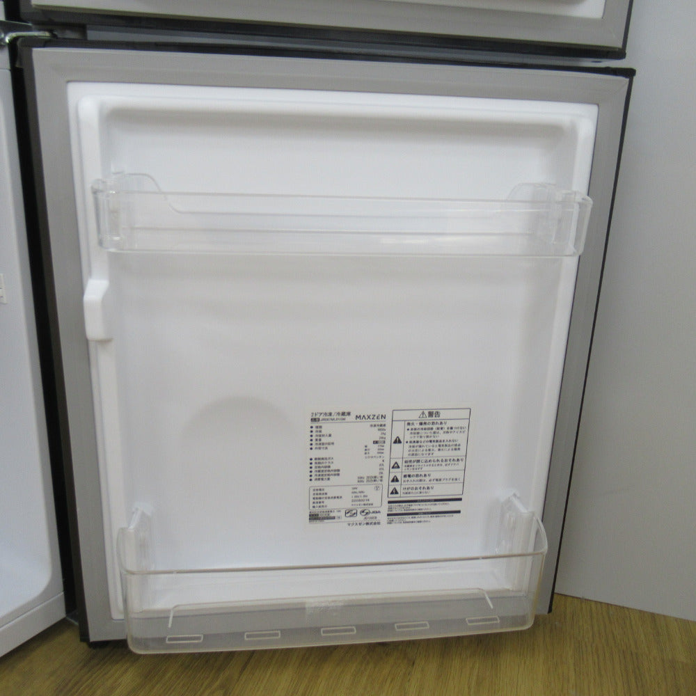 maxzen マクスゼン 冷蔵庫 87L 2ドア JR087ML01GM ガンメタリック 2022年製 コンパクト 小型 一人暮らし 洗浄・除菌済み