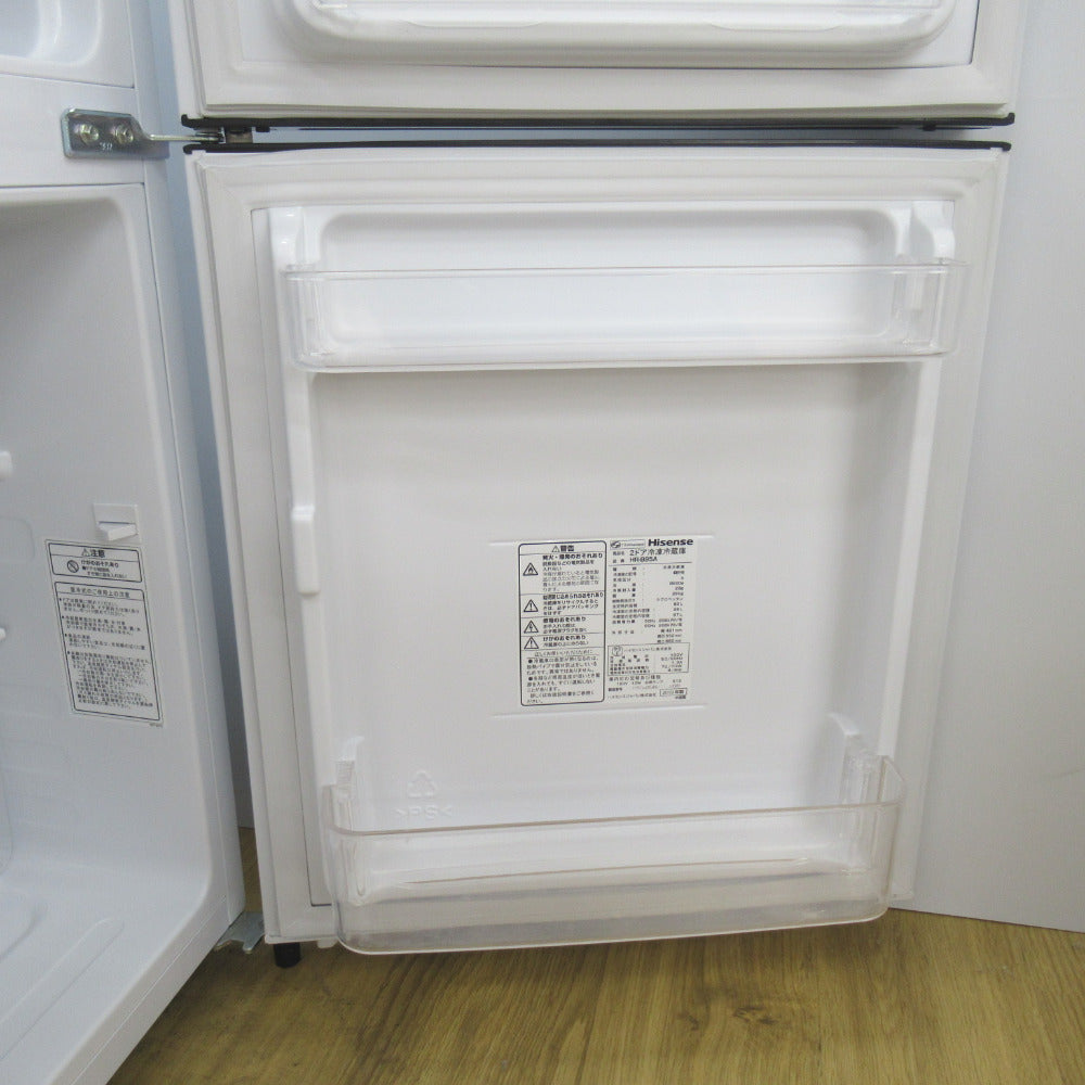 Hisence ハイセンス 冷蔵庫 93L 2ドア HR-B95A ホワイト 2019年製 一人暮らし 洗浄・除菌済み