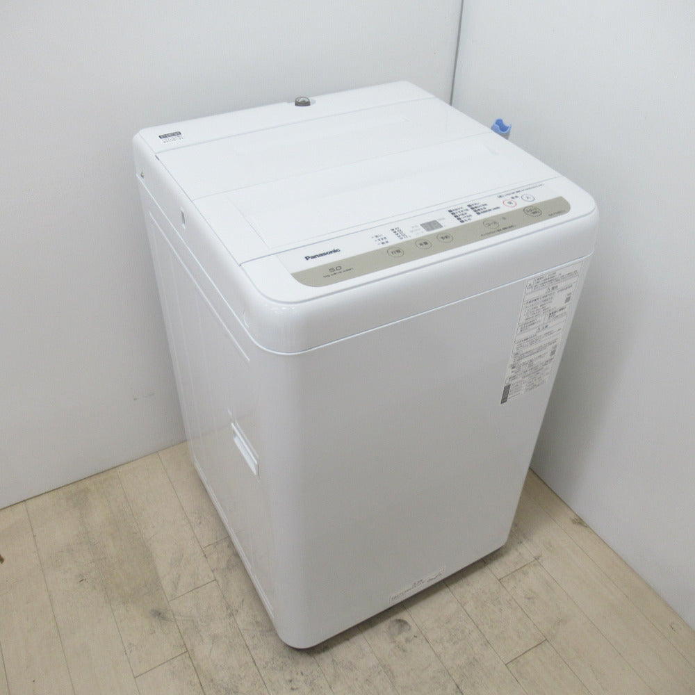 Panasonic パナソニック  全自動電気洗濯機 NA-F50B13 5.0kg 2020年製 シャンパン 簡易乾燥機能付 一人暮らし 洗浄・除菌済み