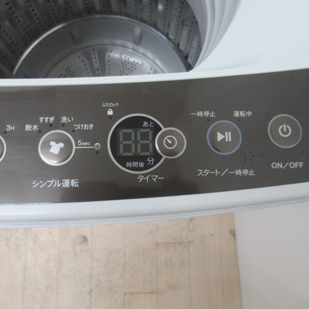 Haier ハイアール 全自動洗濯機 JW-C55A 5.5kg 2018年製 ブラック 簡易乾燥機能付 一人暮らし 洗浄・除菌済み