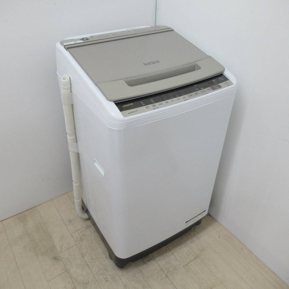 HITACHI 日立 洗濯機 全自動電気洗濯機 ビートウォッシュ BW-V100E 10.0kg 2019年製 シャンパン  洗浄・除菌済み
