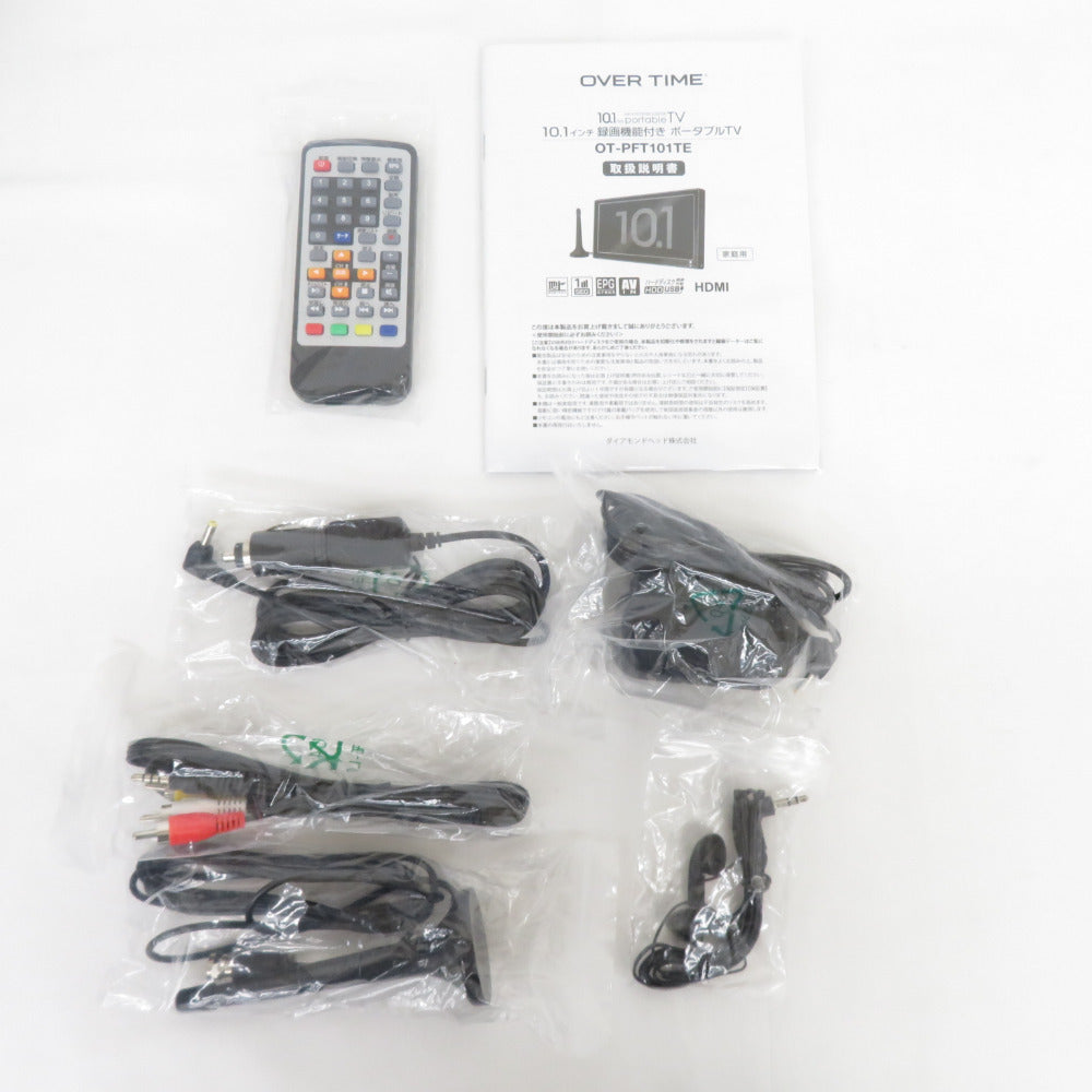 Diamond head ダイアモンドヘッド OVERTIME OT-PFT101TE 10.1インチ ポータブルテレビ ※地上デジタル放送専用※ 2023年製