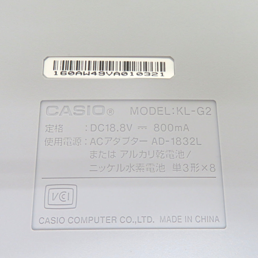 CASIO カシオ ラベルライター ネームランド BiZ スマートモデル KL-G2