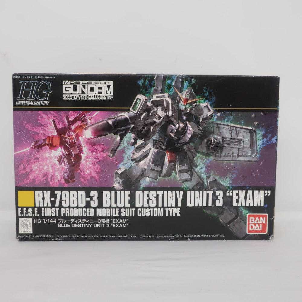 BANDAI HGUC 1/144 ブルーディスティニー3号機”EXAM” 機動戦士ガンダム外伝THE BLUE DESTINY 未組立品 箱イタミ有 バンダイ プラモデル